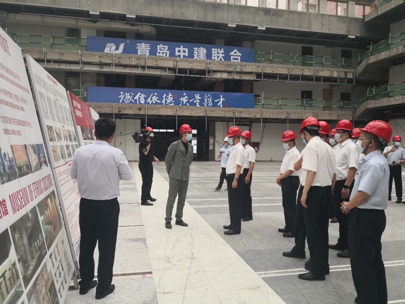 中建聯(lián)合|山東省委常委、青島市委書記王清憲走訪調研北服青島時尚產(chǎn)業(yè)園項目(圖1)